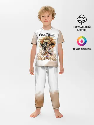 Детская пижама с брюками / One Piece. Пираты Соломенной Шляпы
