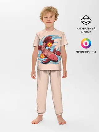 Детская пижама с брюками / Японский Карп