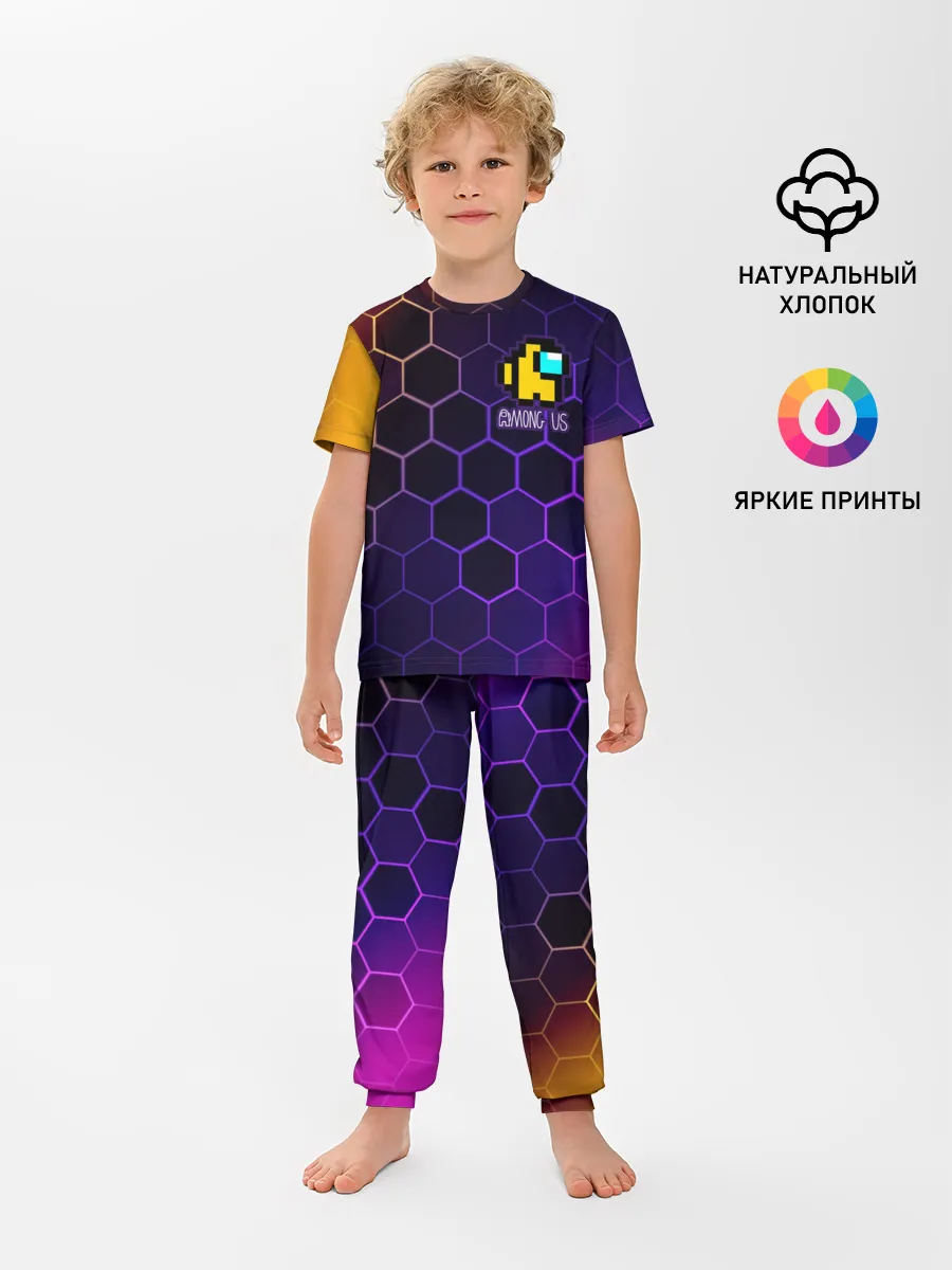 Детская пижама с брюками / AMONG US / АМОНГ АС