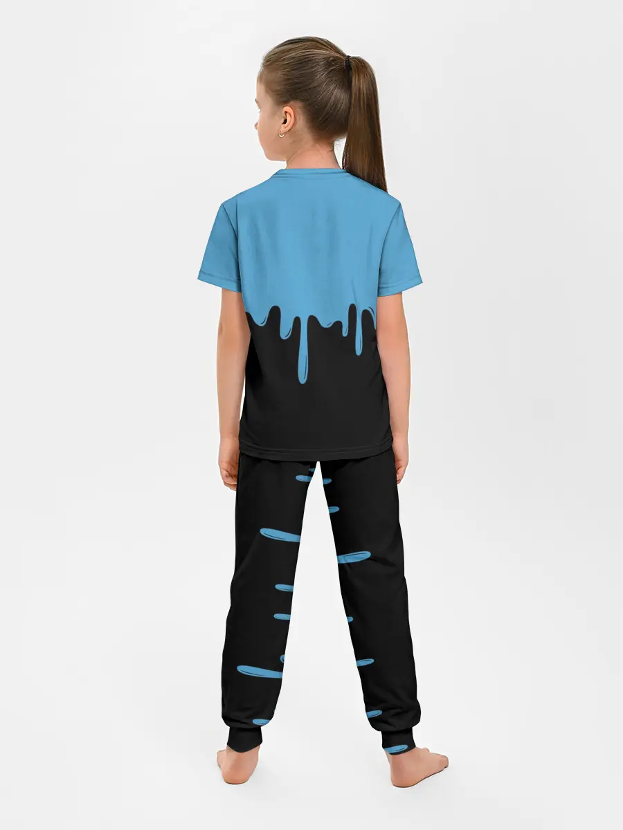 Детская пижама с брюками / FORTNITE - Black&Blue