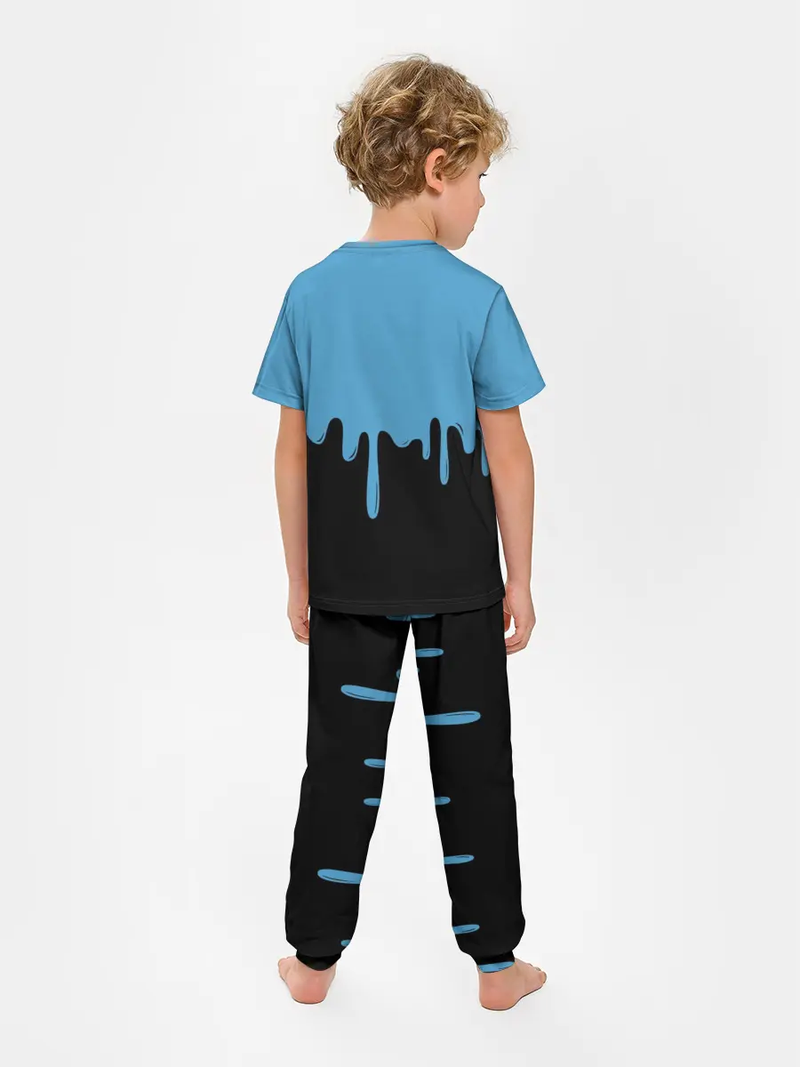 Детская пижама с брюками / FORTNITE - Black&Blue