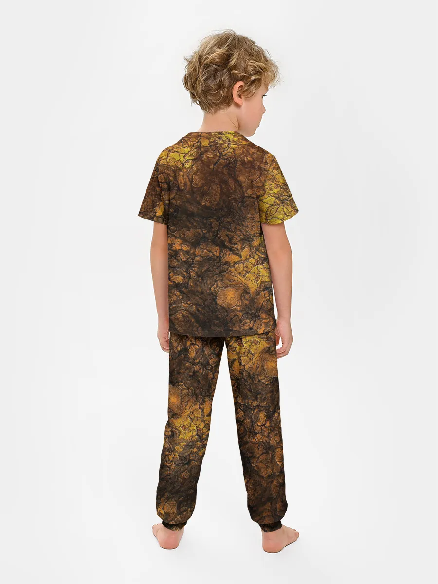 Детская пижама с брюками / Абстрактный узор текстура