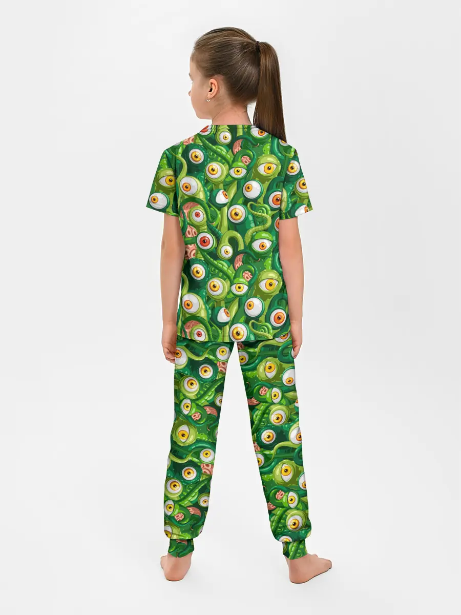 Детская пижама с брюками / Щупальца с глазами