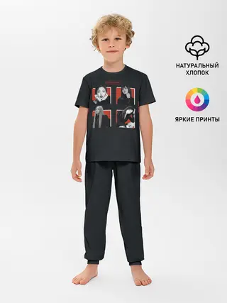 Детская пижама с брюками / BLACKPINK | Red and black