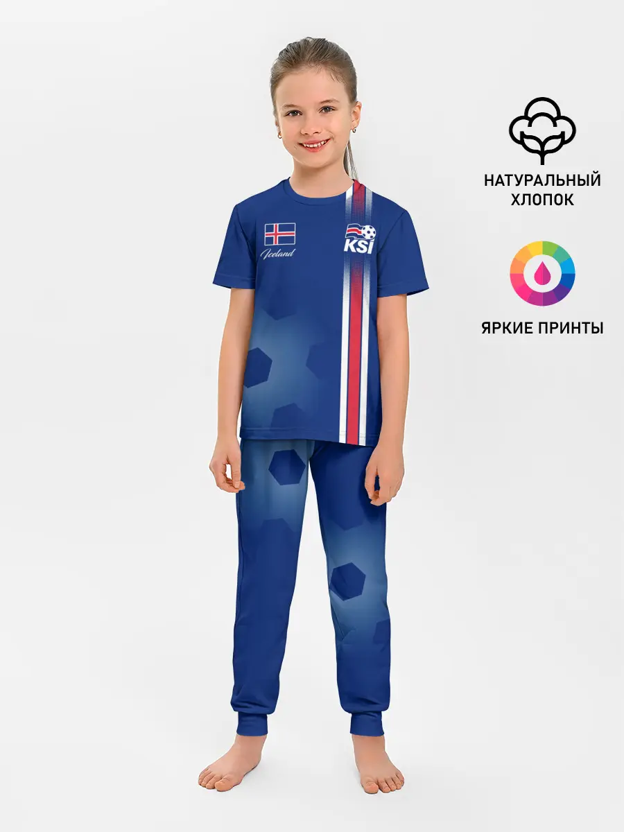 Детская пижама с брюками / Сборная Исландии
