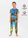 Детская пижама с брюками / На глубине | Рыбки | Пляжная