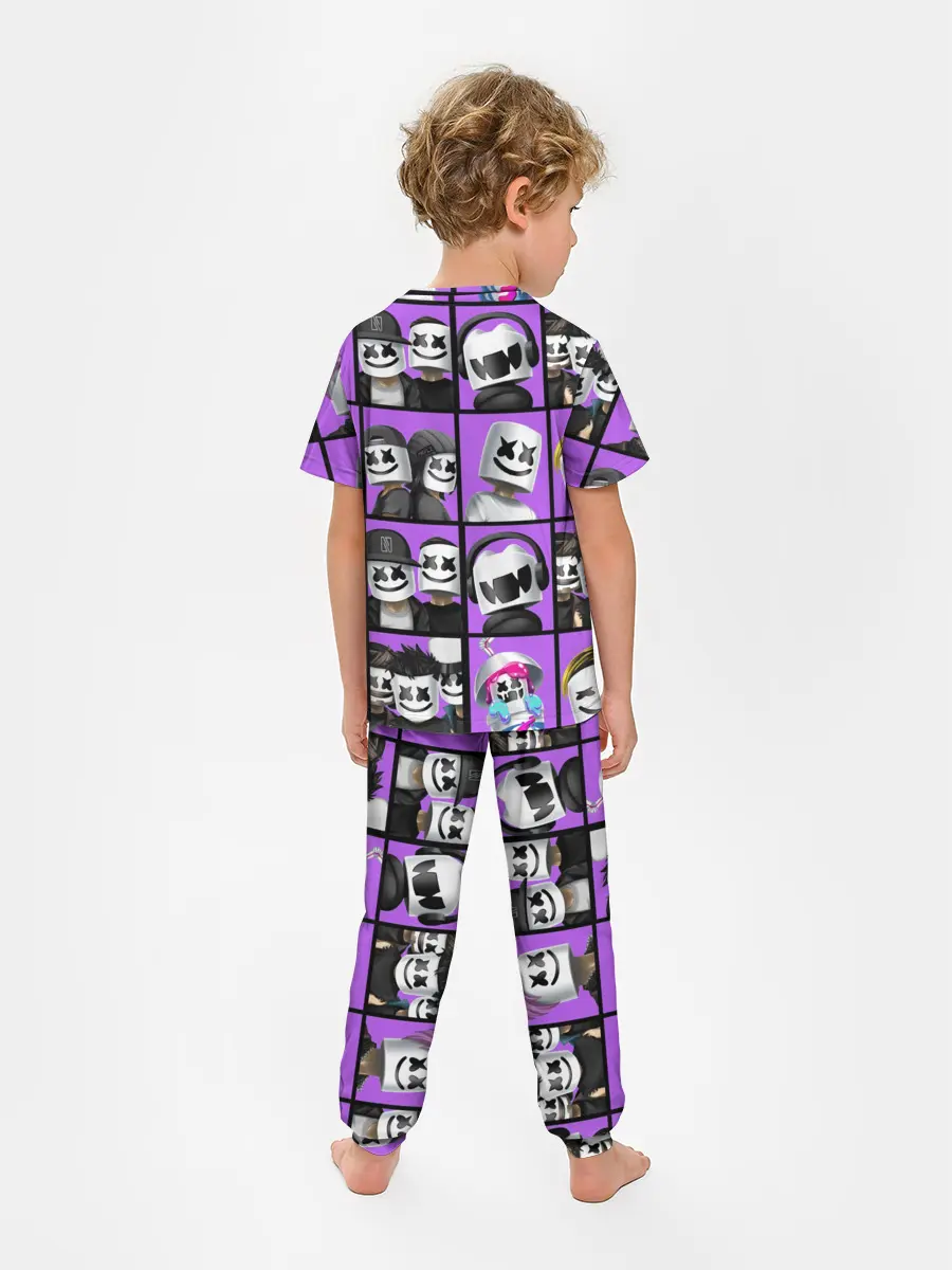 Детская пижама с брюками / Marshmello Style