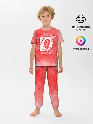 Детская пижама с брюками / Кокушибо | Клинок, рассекающий демонов