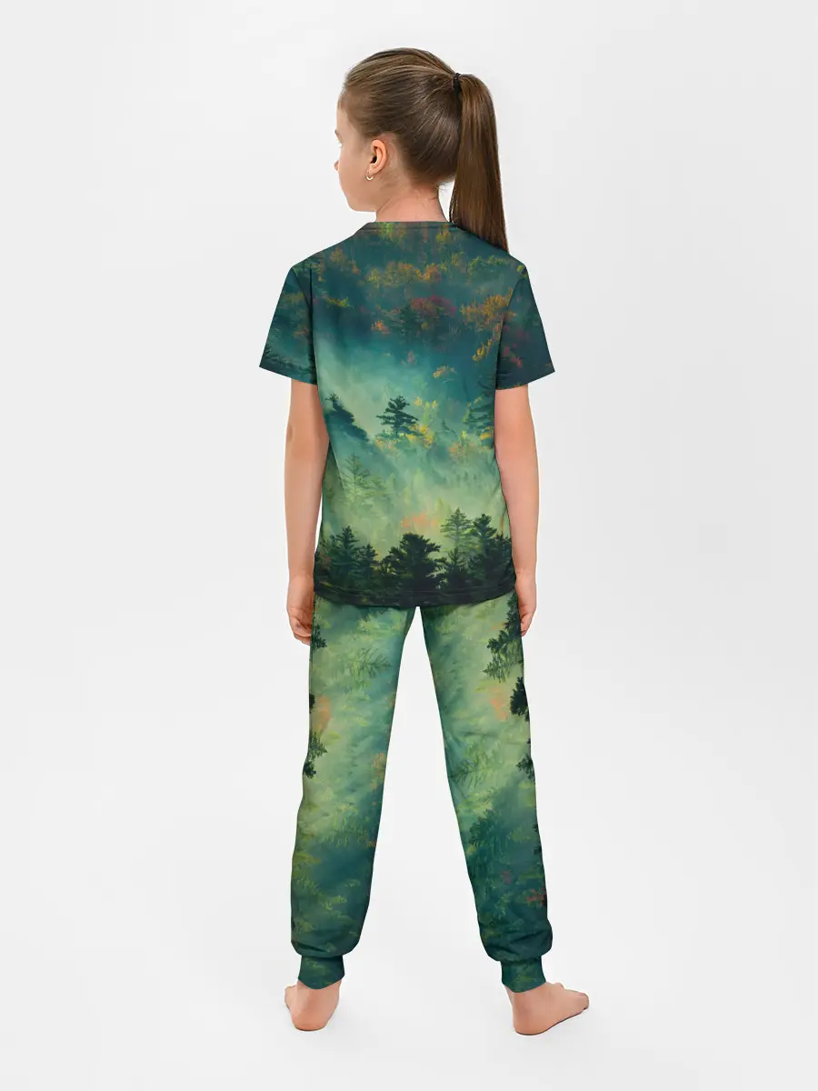Детская пижама с брюками / ПРИРОДА МОЙ ХРАМ