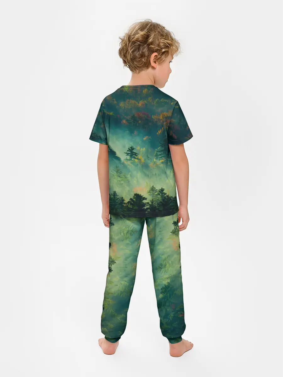 Детская пижама с брюками / ПРИРОДА МОЙ ХРАМ