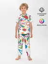 Детская пижама с брюками / Яркие краски