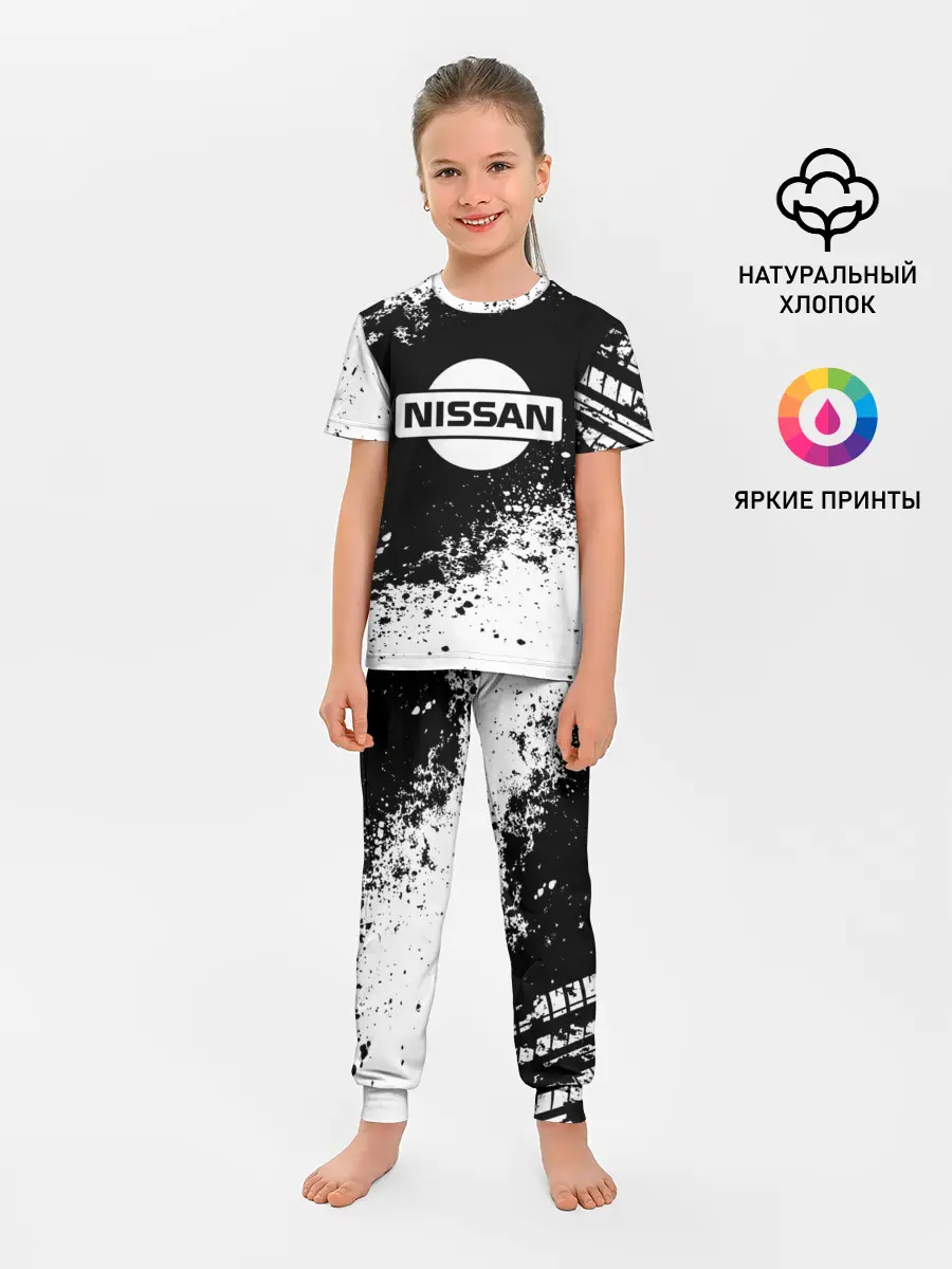 Детская пижама с брюками / Nissan abstract sport