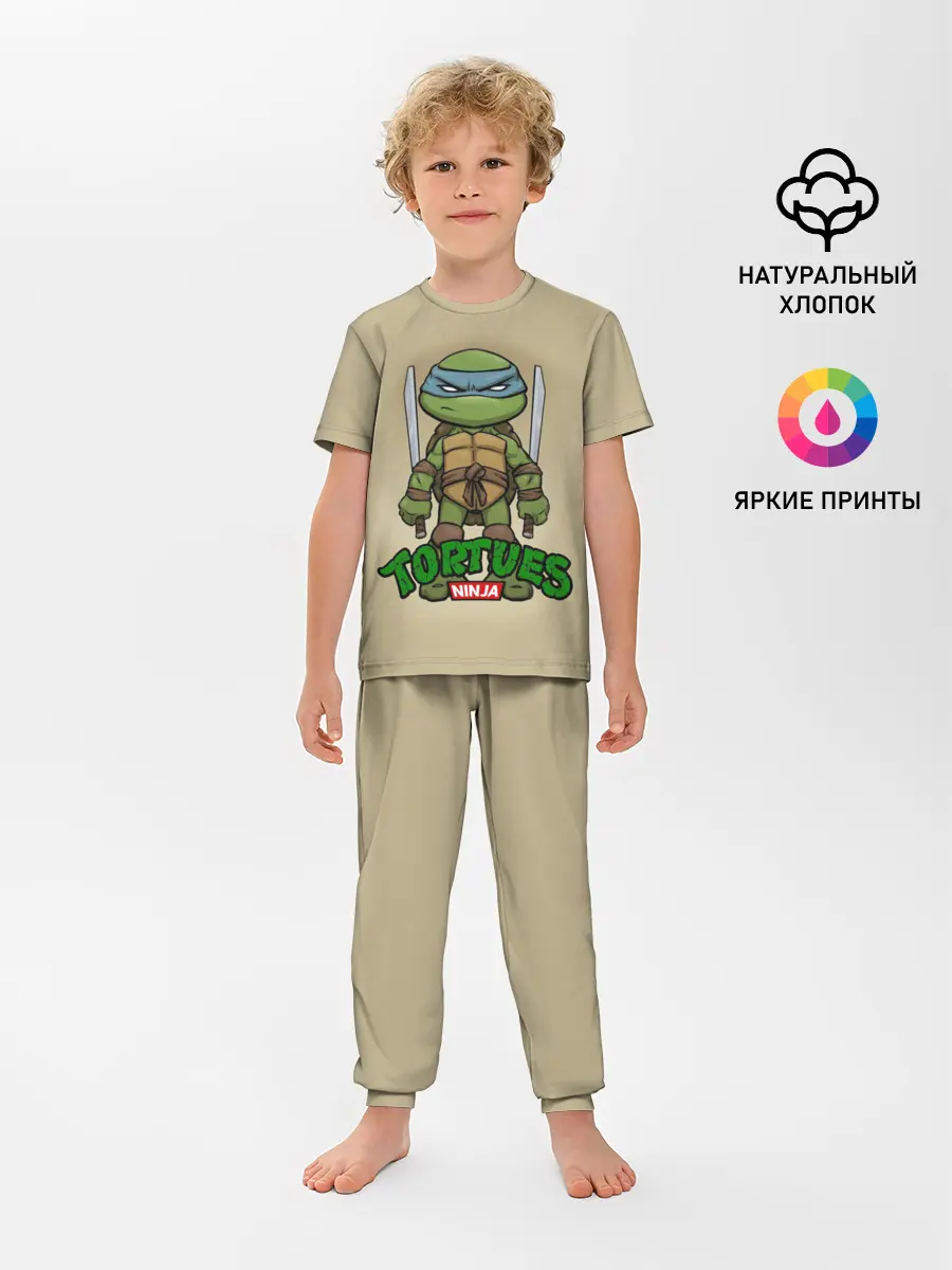 Детская пижама с брюками / ЧЕРЕПАШКИ - НИНДЗЯ