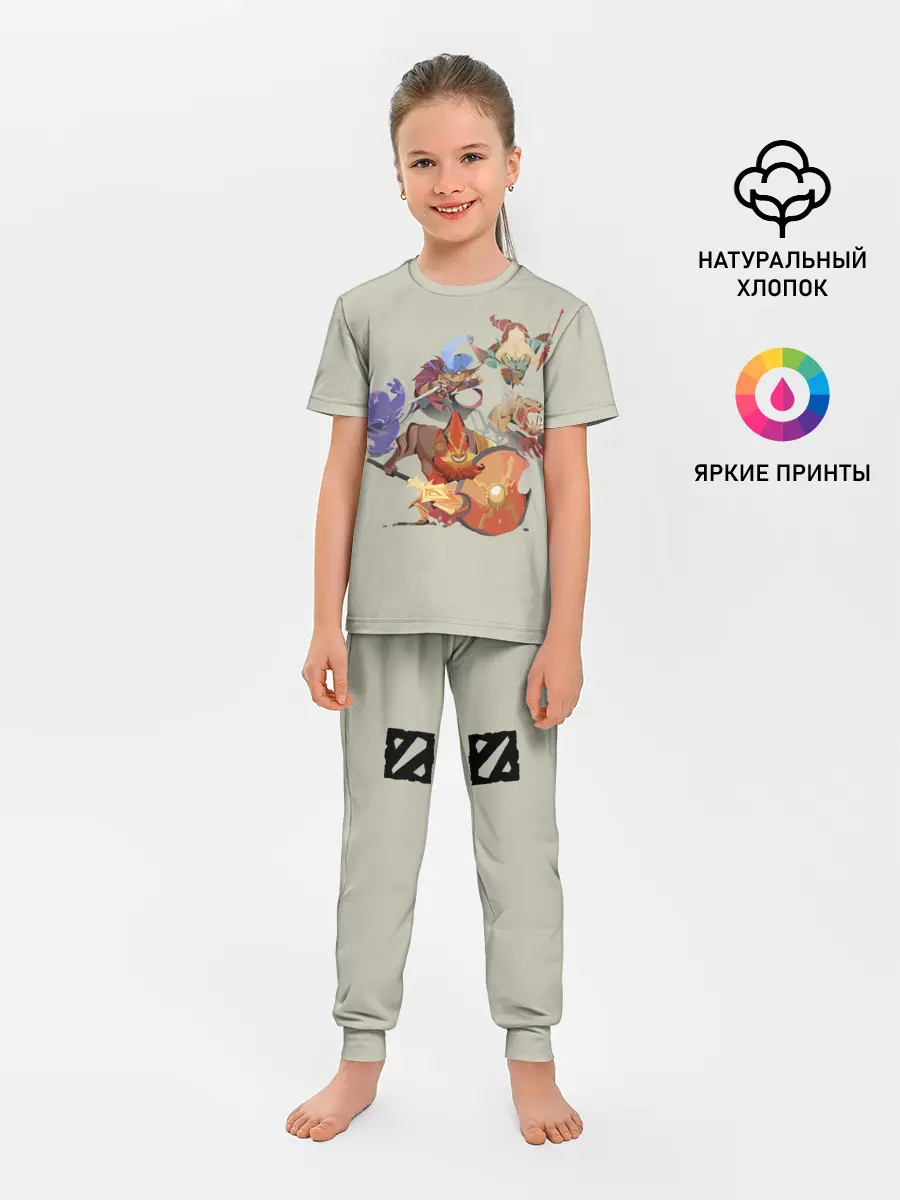 Детская пижама с брюками / Fight me | Dota 2