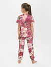 Детская пижама с брюками / Акварель, розы