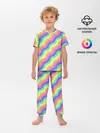 Детская пижама с брюками / Радужные волны