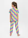 Детская пижама с брюками / Радужные волны