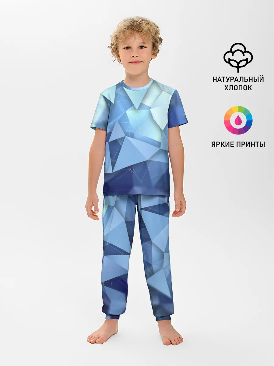 Детская пижама с брюками / абстракция