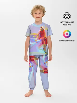 Детская пижама с брюками / Абстракция