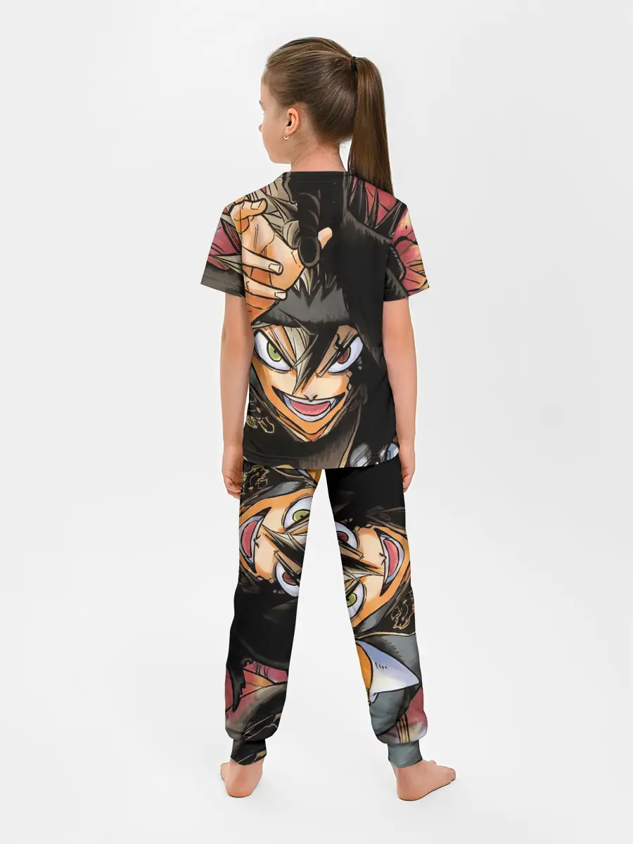 Детская пижама с брюками / Красочный арт Асты