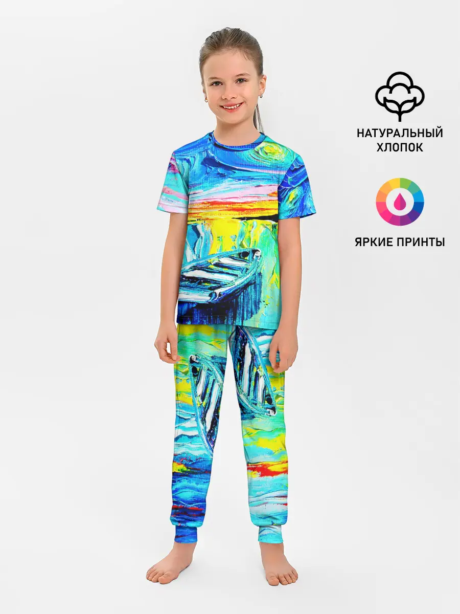 Детская пижама с брюками / НОЧНОЙ ПРИЧАЛ ВАНГОГ