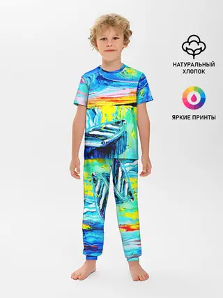 Детская пижама с брюками / НОЧНОЙ ПРИЧАЛ ВАНГОГ