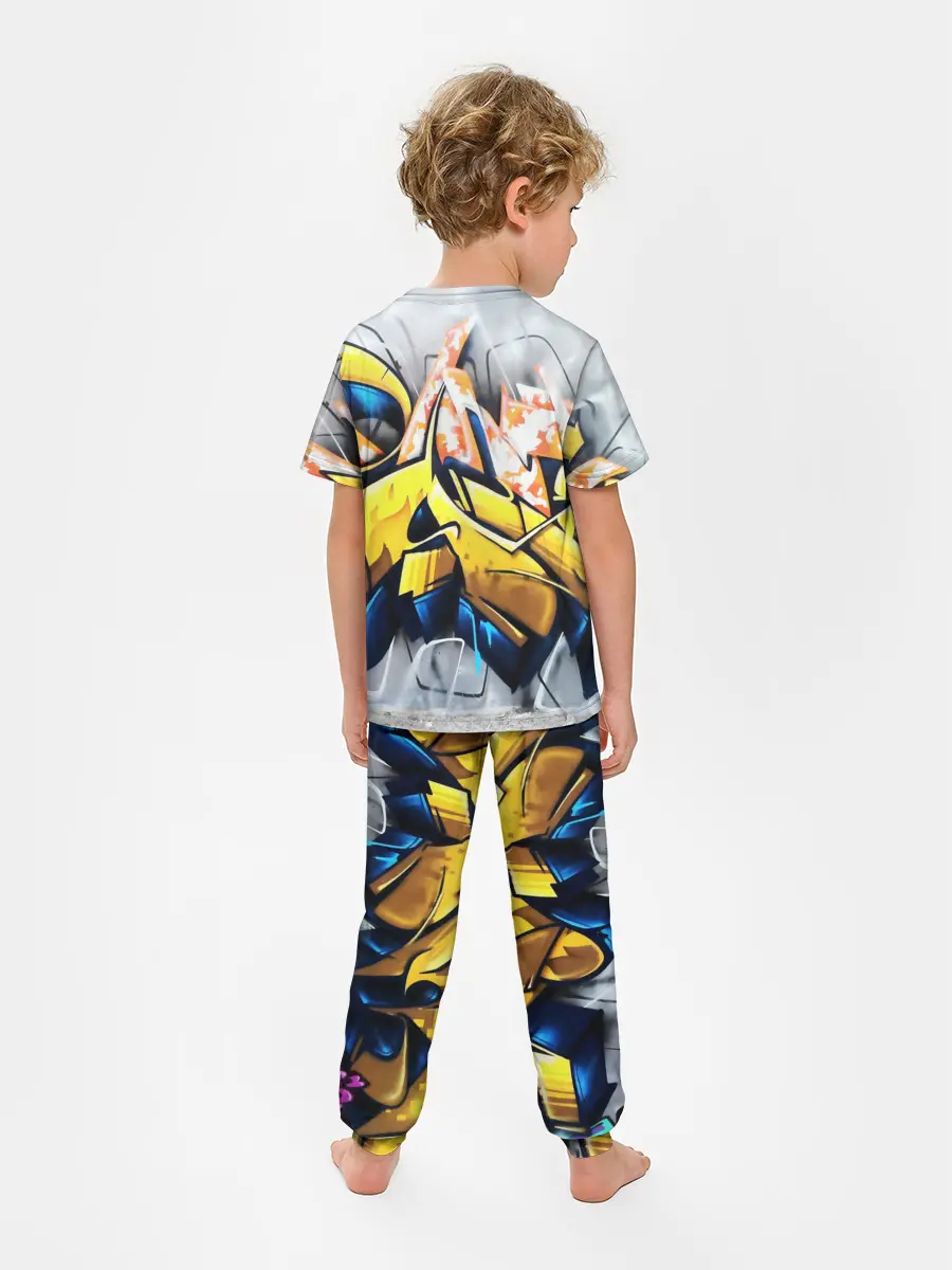 Детская пижама с брюками / Street art
