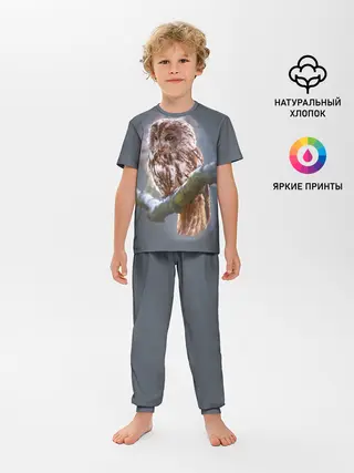 Детская пижама с брюками / Сова