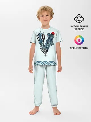 Детская пижама с брюками / Викинги