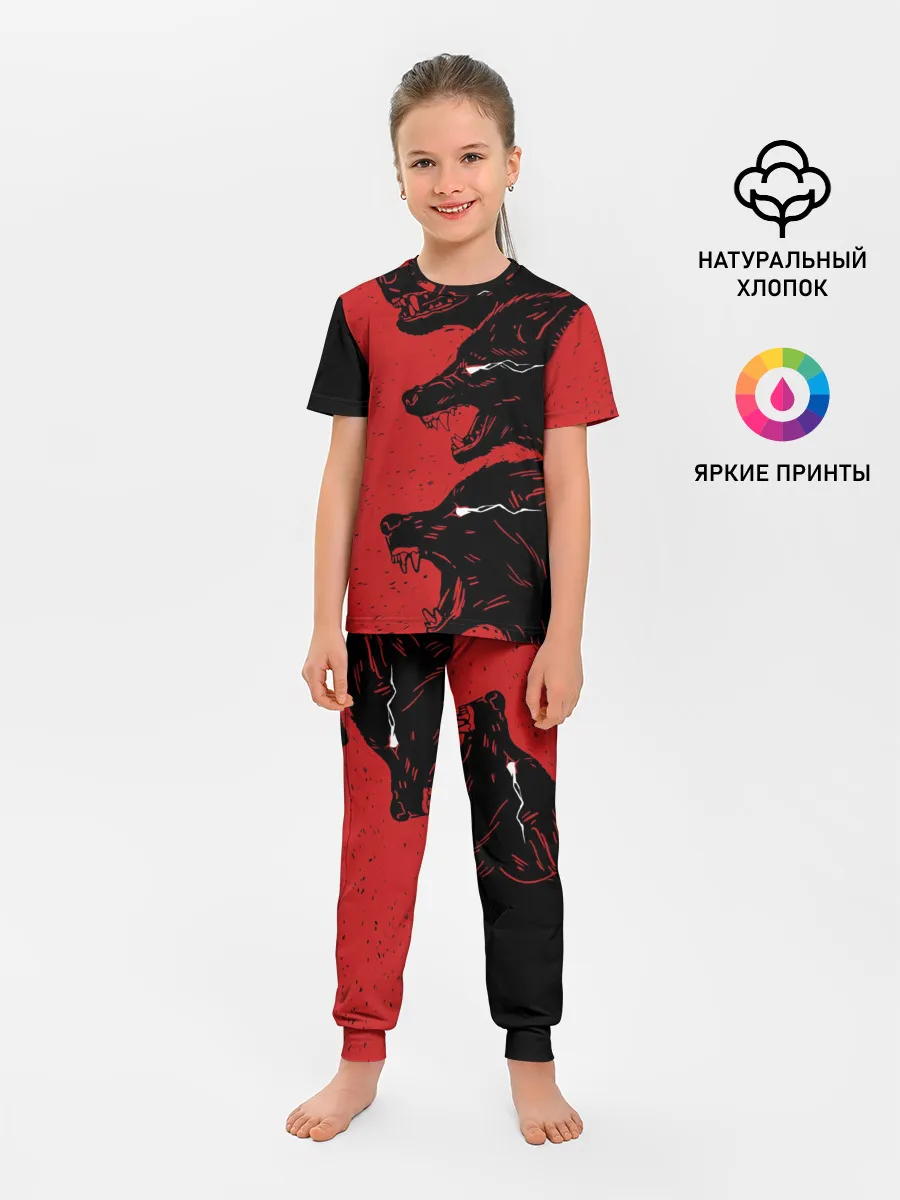 Детская пижама с брюками / Evil Wolves