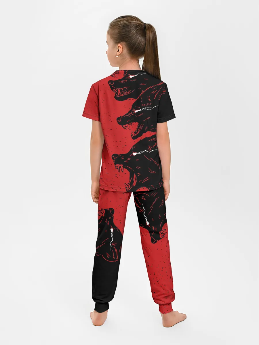 Детская пижама с брюками / Evil Wolves