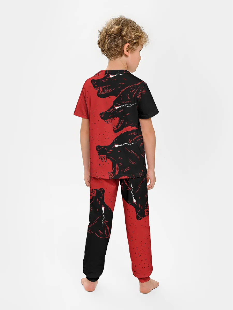 Детская пижама с брюками / Evil Wolves