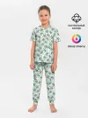 Детская пижама с брюками / Веселые кошачьи глазки