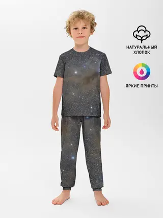 Детская пижама с брюками / Звездный космос