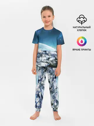 Детская пижама с брюками / Космос