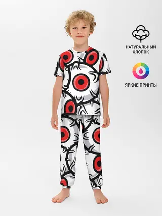 Детская пижама с брюками / ГЛАЗА ЗЛОДЕЯ | RED EYES