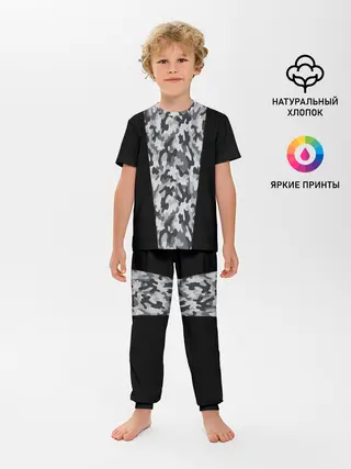 Детская пижама с брюками / Стиль - Камуфляж