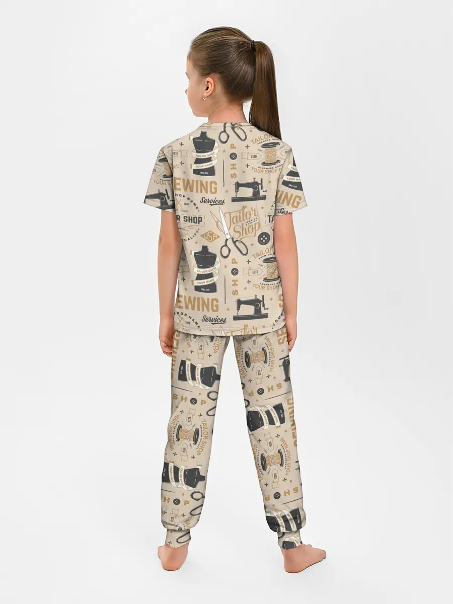 Детская пижама с брюками / sewing