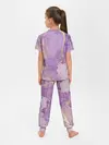 Детская пижама с брюками / Сиреневые разводы краски