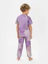Детская пижама с брюками / Сиреневые разводы краски