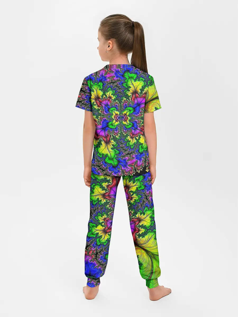 Детская пижама с брюками / НЕОНОВЫЙ ЦВЕТОК