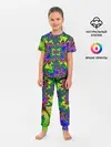 Детская пижама с брюками / НЕОНОВЫЙ ЦВЕТОК