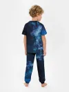 Детская пижама с брюками / Синий космос