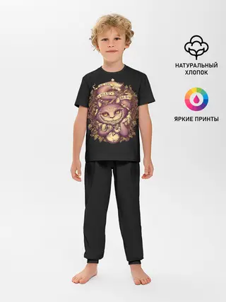 Детская пижама с брюками / Чеширский котик