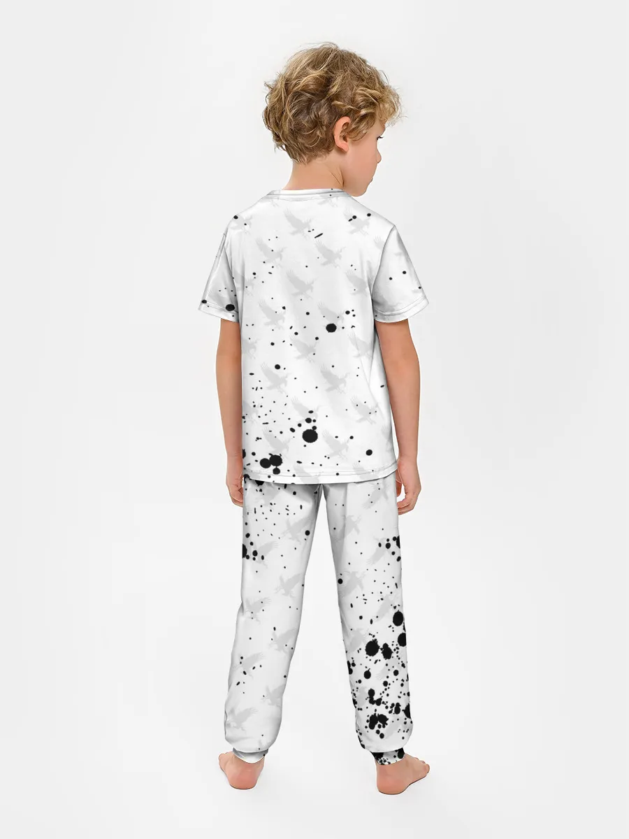 Детская пижама с брюками / Лозунг Карасуно ворон Haikyu!!