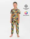 Детская пижама с брюками / Папуги