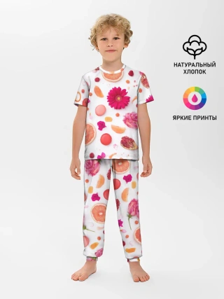 Детская пижама с брюками / Фрукты