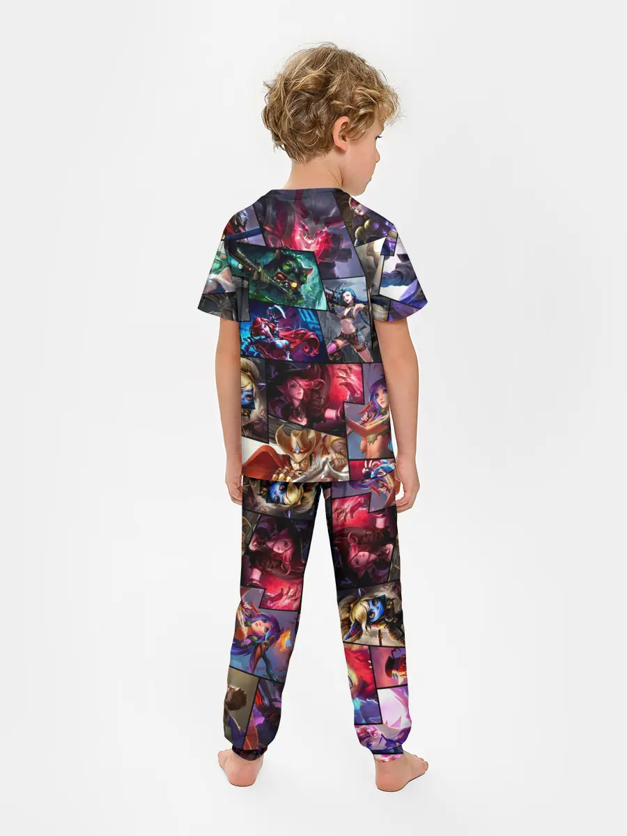 Детская пижама с брюками / Лига Легенд, чемпионы