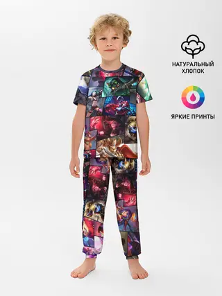 Детская пижама с брюками / Лига Легенд, чемпионы