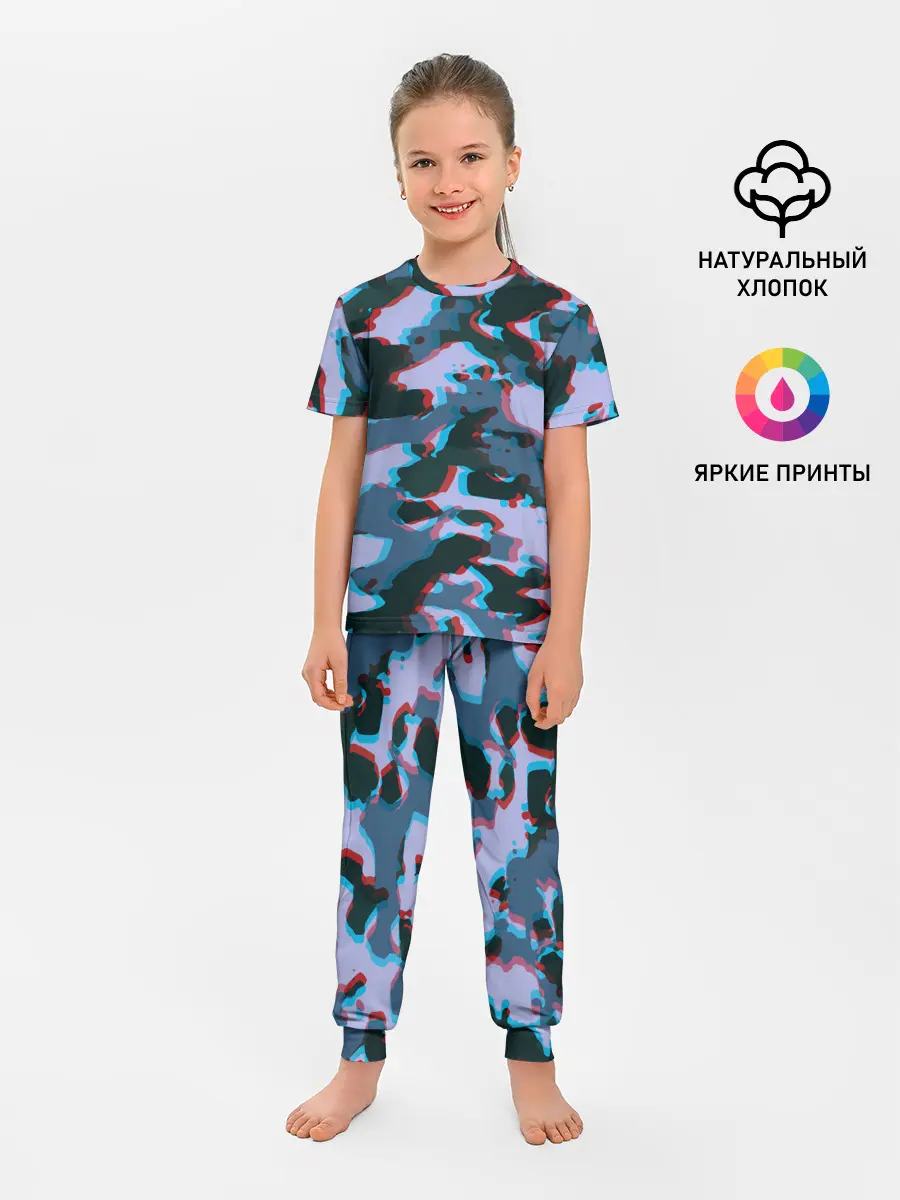 Детская пижама с брюками / Камуфляж